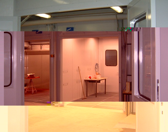 Ansicht aus Trockenkabine