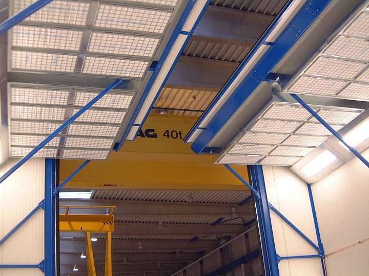 Automatisch verschlie&szlig;barer Kranschlitz