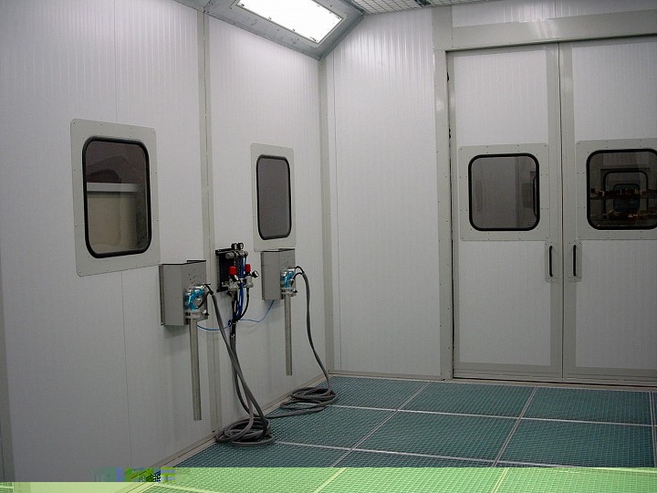 Innenansicht Lackierkabine