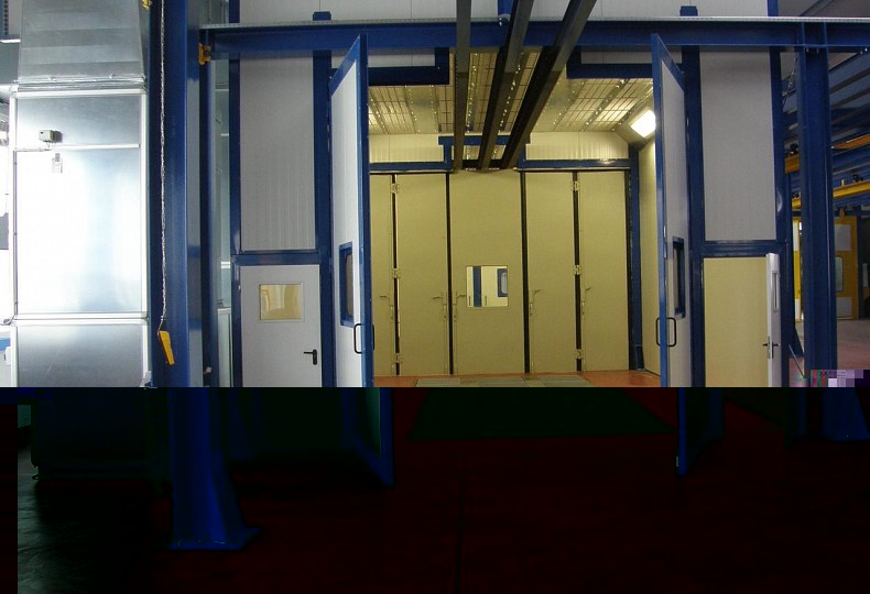 Kombinierte Lackier- und Trockenkabinen