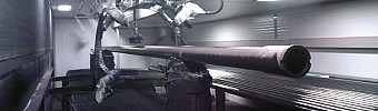 Vollautomatische Lackieranlage für das Beschichten von Bohrgestängen